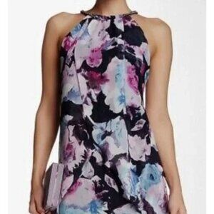 Jessica Simpson Draped Floral Summer Dress, Size 6 - NWT